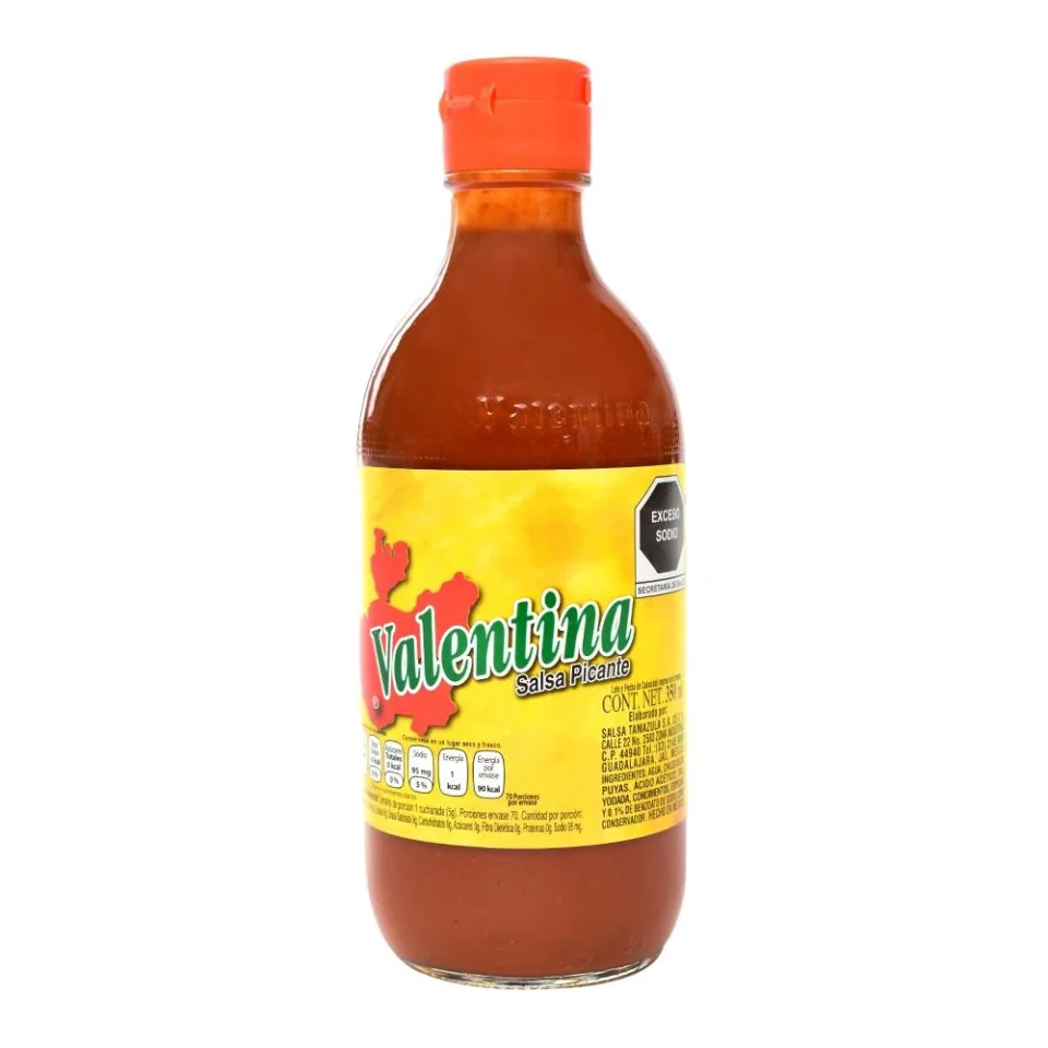 salsa picante valentina 350ml $ 12